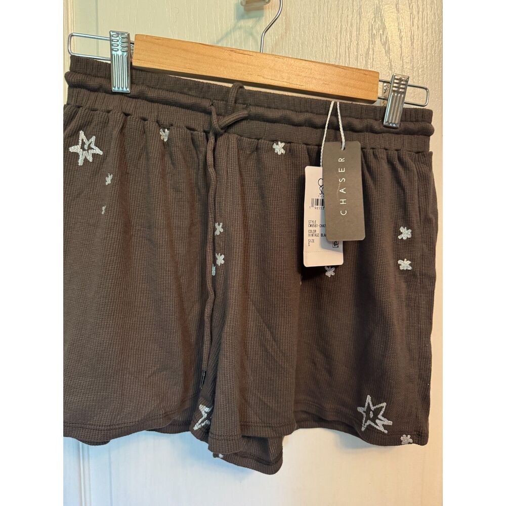 Chaser Women's Star Print Waffle Knit Lounge Shorts (New With Tags)